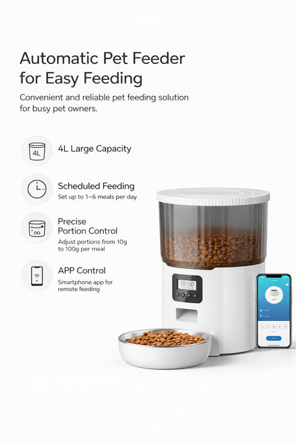 4L Smart Pet Feeder
